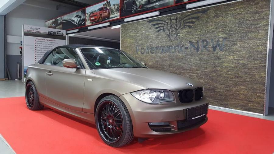 BMW 1-Series Convertible in Matte Brown Metallic by Folienwerk-NRW '2016
